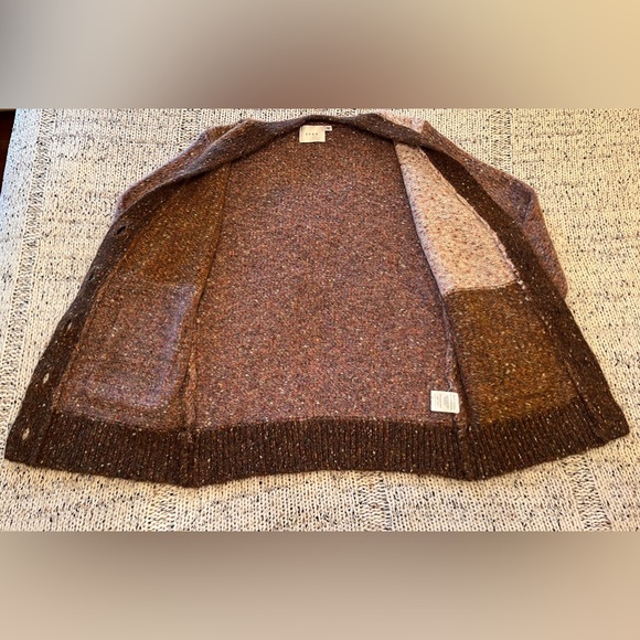 Lush Women’s Colorblock Button-down Cardigan Sweater Pink Brown Size S, NWOT - Picture 3 of 6